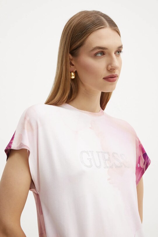 Футболка Guess рожевий W5RI09.K68D2