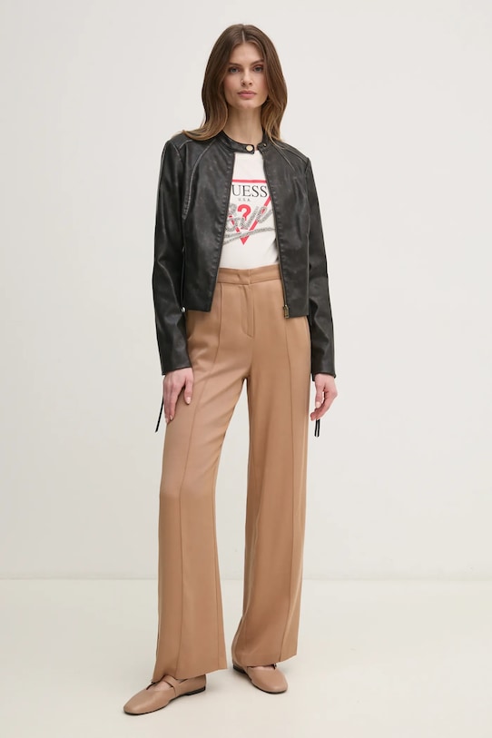 Guess tricou din bumbac W5RI10.I3Z14 bej SS25