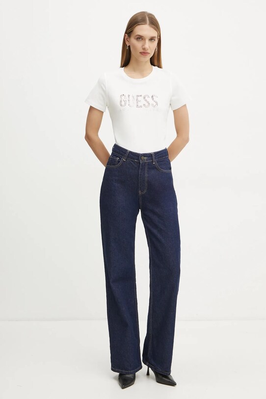 Guess t-shirt W5RI19.I3Z14 beżowy SS25