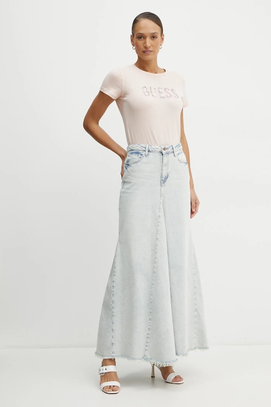 Guess t-shirt W5RI19.I3Z14 różowy SS25