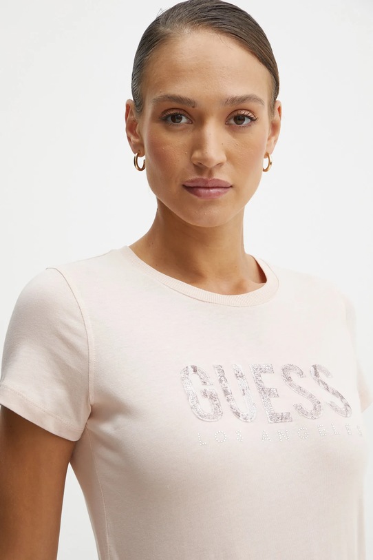Guess t-shirt różowy W5RI19.I3Z14