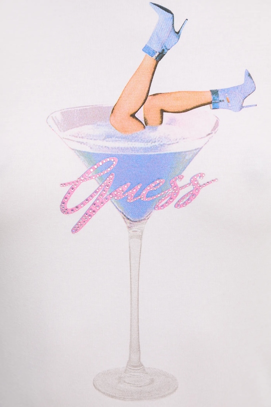 Guess tricou alb W5RI29.KA0Q1