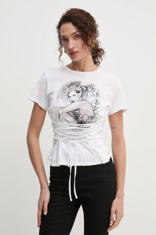 Бавовняна футболка Guess бавовна білий W5RI32.K9RM1