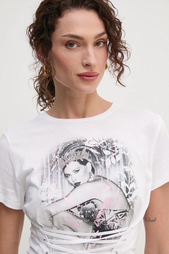 Бавовняна футболка Guess білий W5RI32.K9RM1