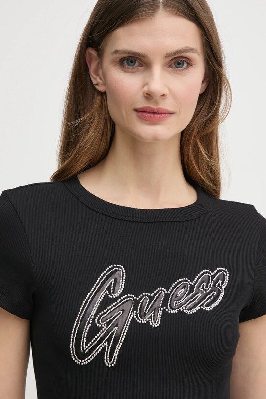 Guess tricou W5RI68.KA0H1 negru