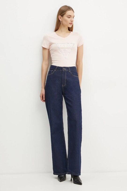 Футболка Guess W5RI21.J1314 рожевий SS25