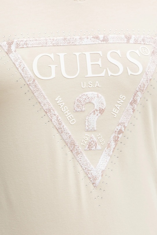 Guess t-shirt W5RI21.J1314 beżowy