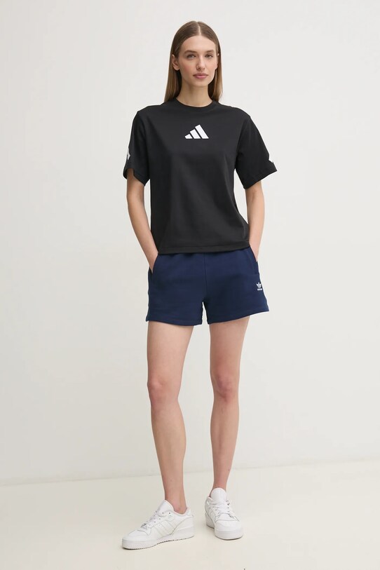 Бавовняна футболка adidas Z.N.E. JJ4778 чорний SS25