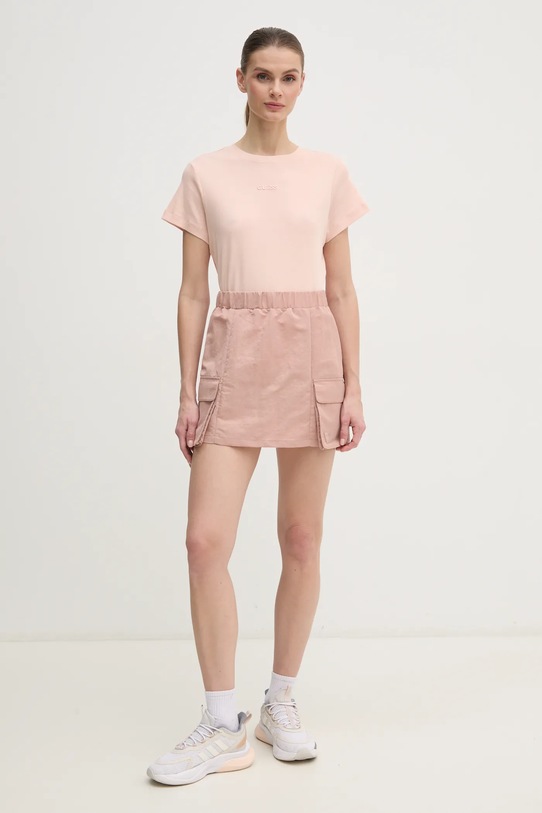 Бавовняна футболка Guess GELSEY V5RI14.KCOI1 рожевий SS25