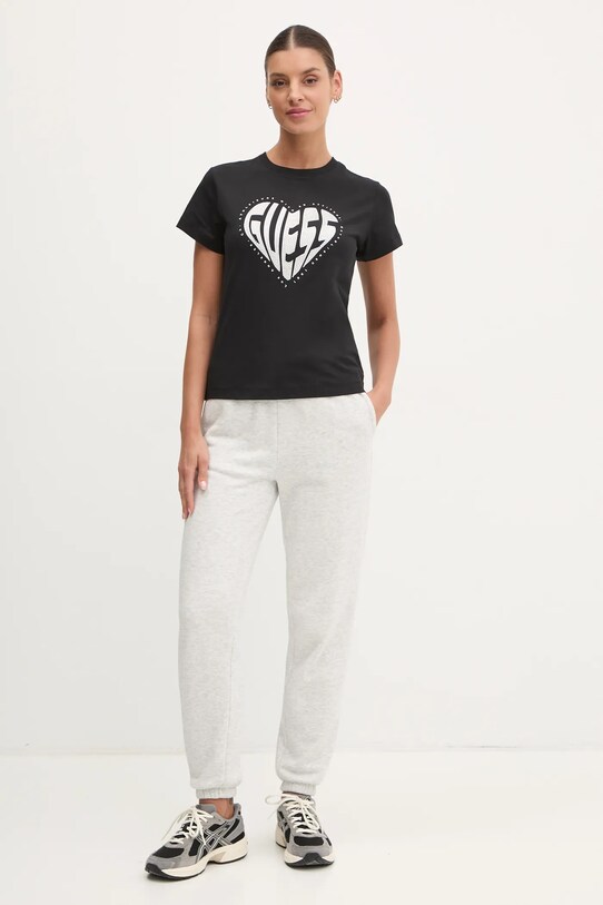 Guess t-shirt JULIA V5RI08.J1314 nero SS25