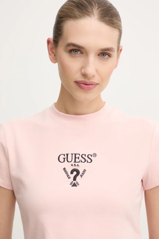 Guess t-shirt COLETTE rózsaszín V4YI20.KCDH1