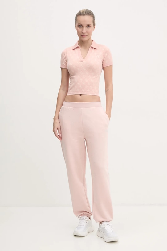 Guess tricou RHOMBUS V5RP03.Z3LF0 roz SS25