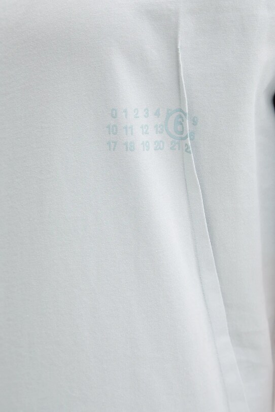 Bavlněné tričko MM6 Maison Margiela S52GC0328 tyrkysová