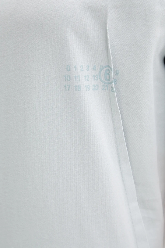 Памучна тениска MM6 Maison Margiela S52GC0328 тюркоазен