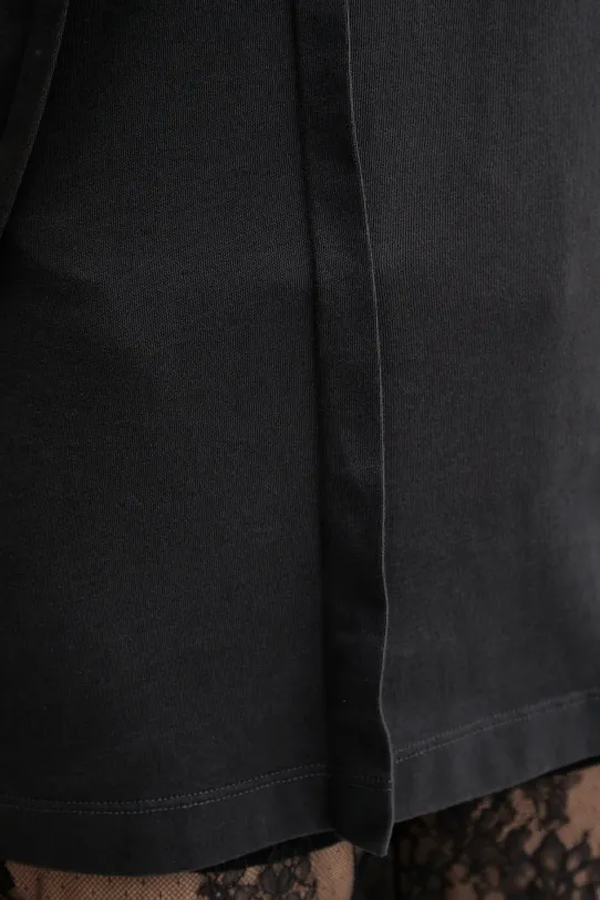 Памучна тениска MM6 Maison Margiela S52GC0328 черен