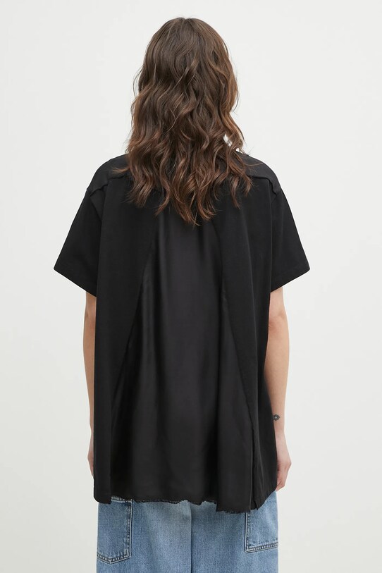 Oblečení Bavlněné tričko MM6 Maison Margiela S52GC0333 černá