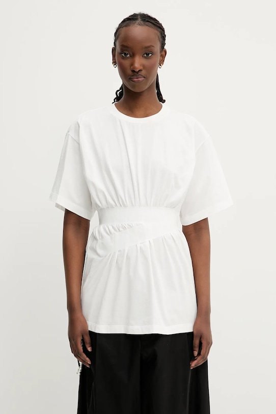 MM6 Maison Margiela t-shirt bawełniany bawełna biały S52GC0335