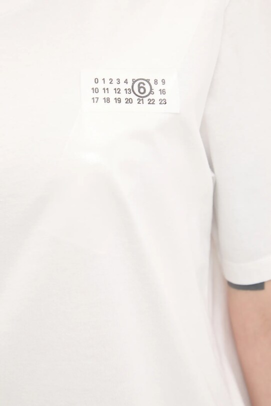 MM6 Maison Margiela tricou din bumbac S52GC0336 alb