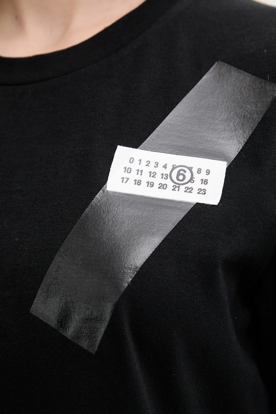 MM6 Maison Margiela tricou din bumbac S52GC0336 negru