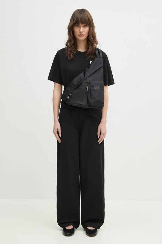 MM6 Maison Margiela t-shirt bawełniany S52GC0336 czarny