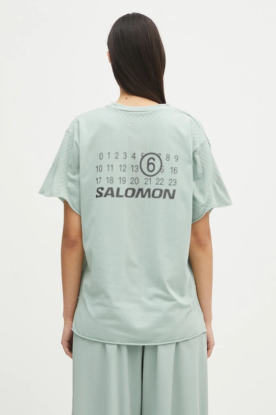 Oblečení Tričko MM6 Maison Margiela x Salomon S52GC0345 zelená