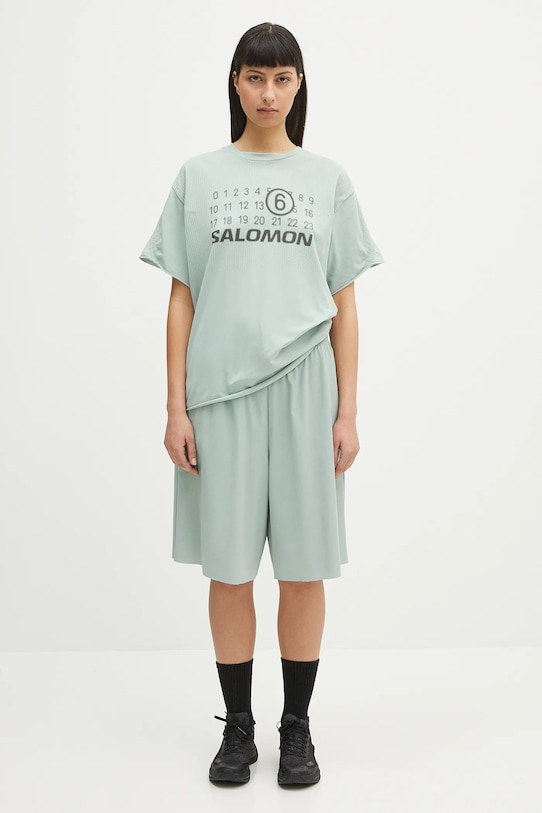 Tričko MM6 Maison Margiela x Salomon S52GC0345 zelená