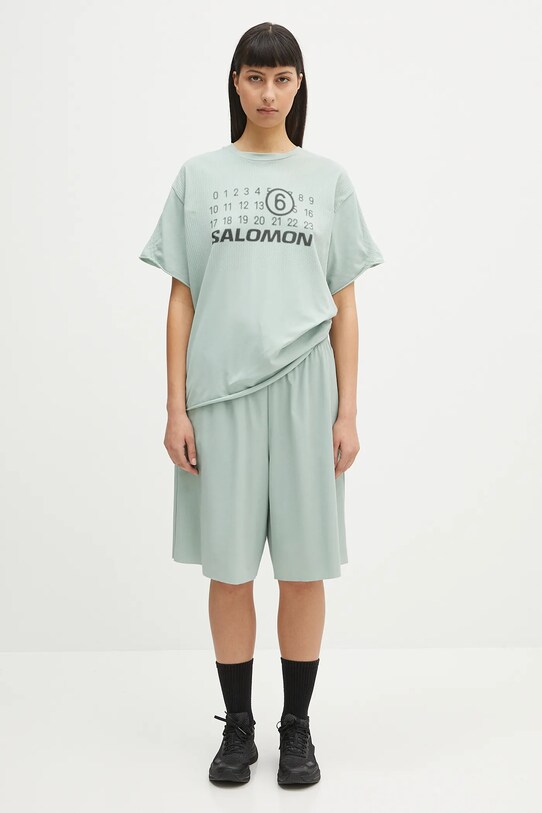 MM6 Maison Margiela t-shirt S52GC0345 turchese