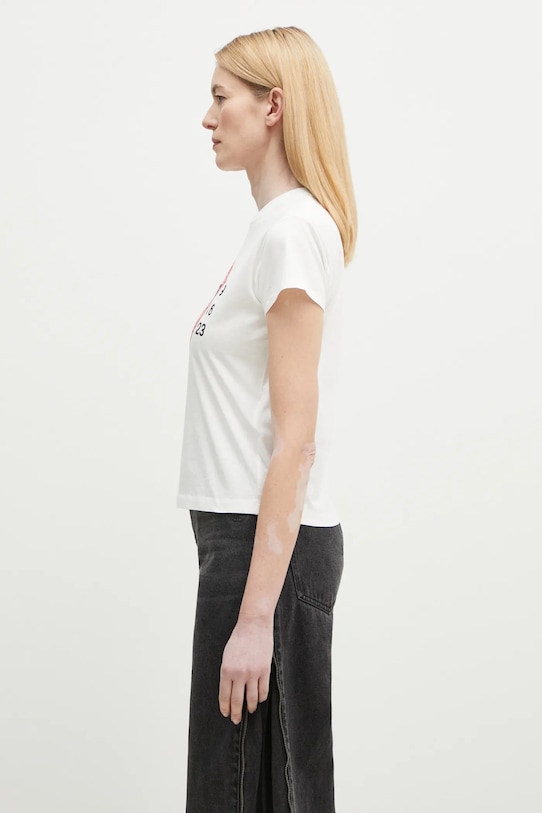 MM6 Maison Margiela t-shirt bawełniany S62GD0196 biały SS25