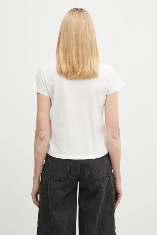 Дрехи Памучна тениска MM6 Maison Margiela S62GD0196 бял