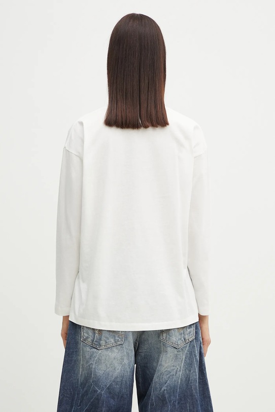 Odjeća Pamučna majica dugih rukava MM6 Maison Margiela S62GD0197 bijela