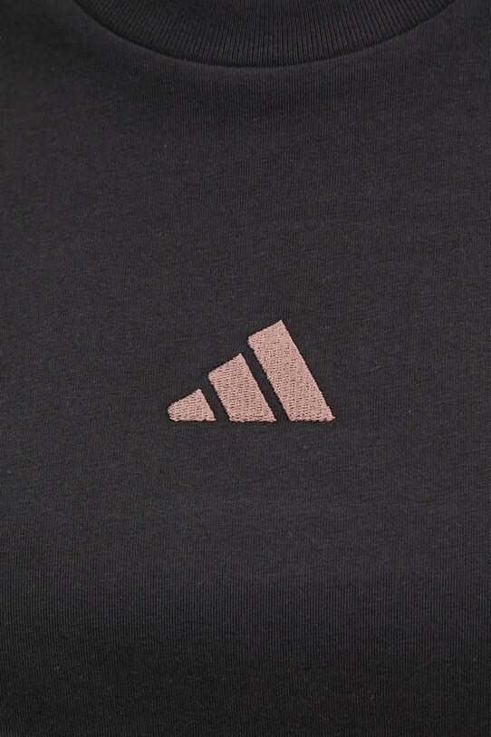 Памучна тениска adidas Essentials Animal JM5868 черен