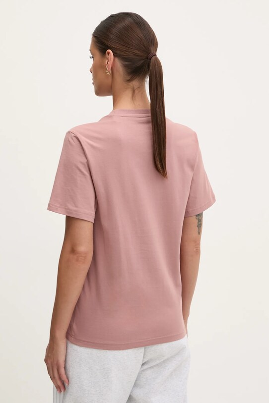 Одежда Хлопковая футболка adidas W L MINI TEE JJ4084 розовый