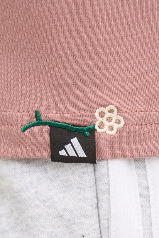 Хлопковая футболка adidas W L MINI TEE JJ4084