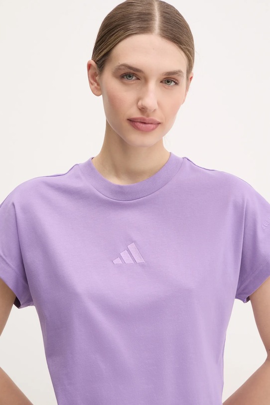 adidas t-shirt ALL SZN fioletowy JJ1236