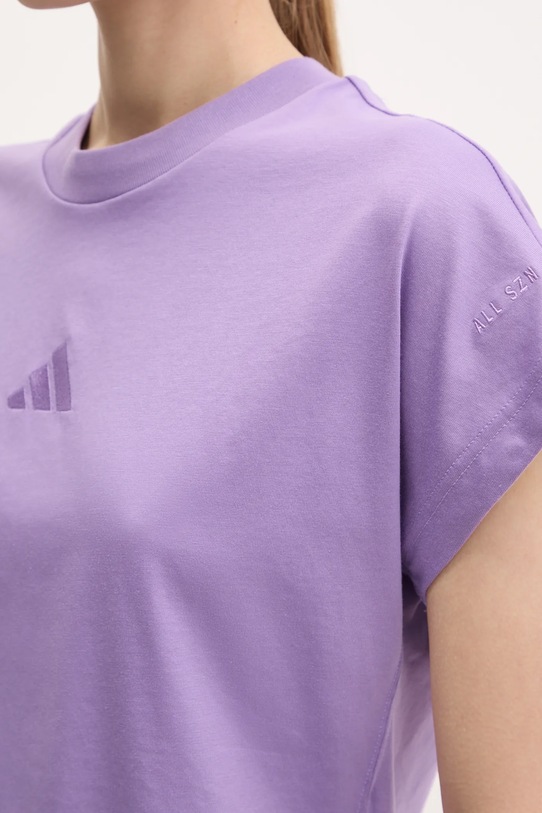 adidas t-shirt ALL SZN JJ1236 fioletowy
