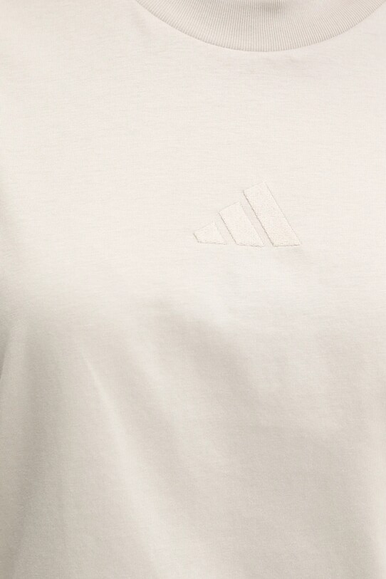 adidas t-shirt bawełniany ALL SZN JJ1241 beżowy