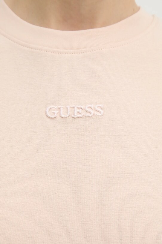 Guess top din bumbac GELSEY V5RP14.KCOI1 bej