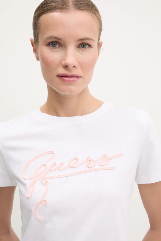 Guess t-shirt bawełniany MISTY biały V5RI15.I3Z14