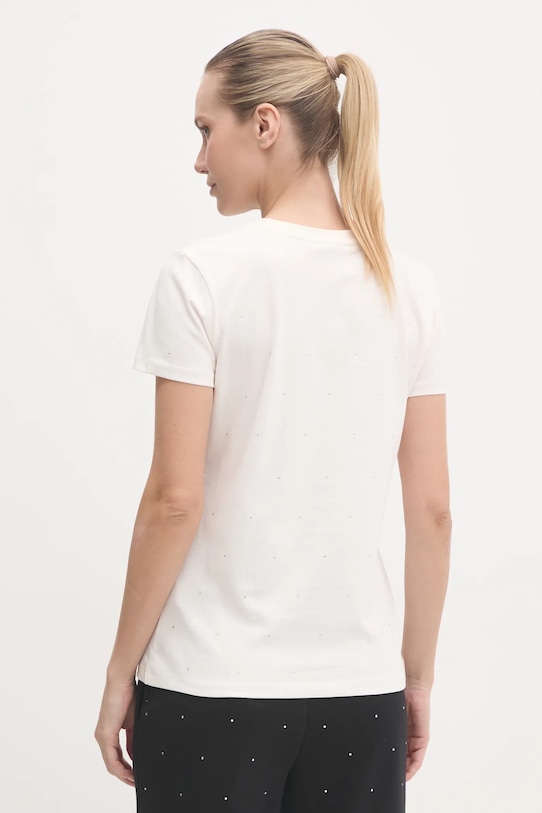 Ρούχα Μπλουζάκι Guess RHINESTONES V5RI18.I3Z14 μπεζ