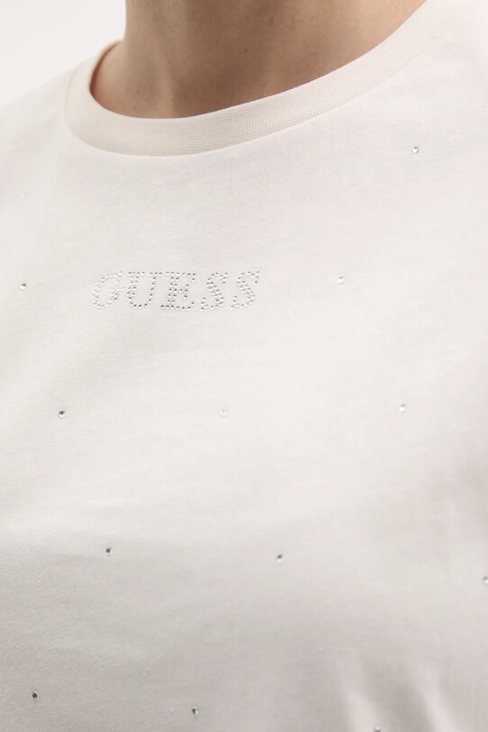 Tričko Guess RHINESTONES V5RI18.I3Z14 béžová