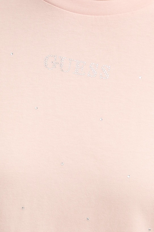 Guess t-shirt RHINESTONES V5RI18.I3Z14 różowy