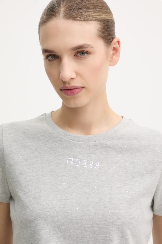 Guess t-shirt RHINESTONES szary V5RI18.I3Z14