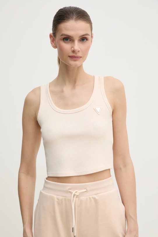 Guess top COLETTE imprimeu bej V5RP07.K8RT2