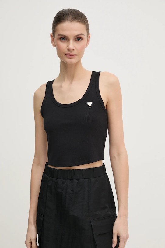 Guess top COLETTE imprimeu negru V5RP07.K8RT2