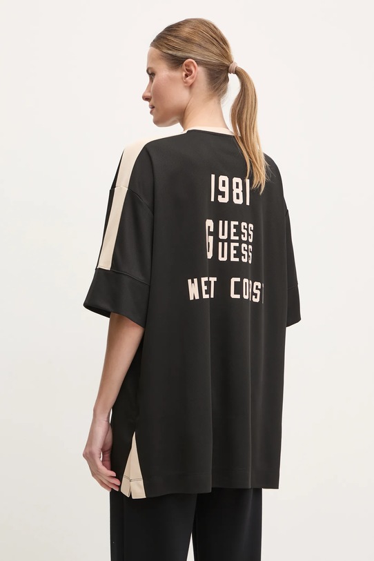 Футболка Guess SUZANNE relaxed чорний V5RI17.KC6F0
