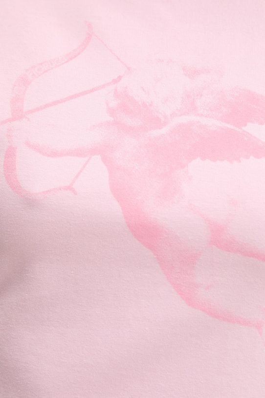 Bavlněné tričko Fiorucci Cupid Print Cropped T-Shirt W02SPTSH094CJ03PN02 růžová