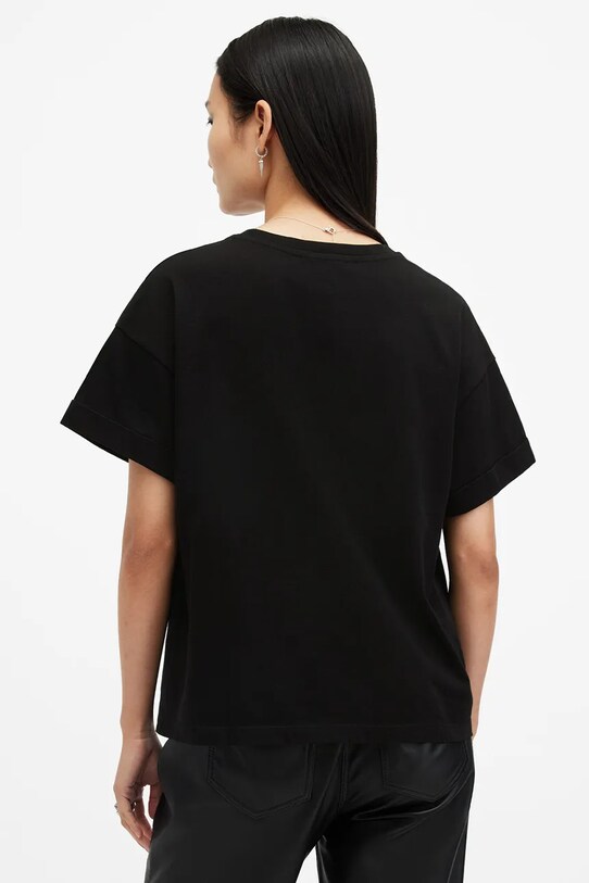 Odzież AllSaints t-shirt bawełniany KIT BRIAR W151JB czarny