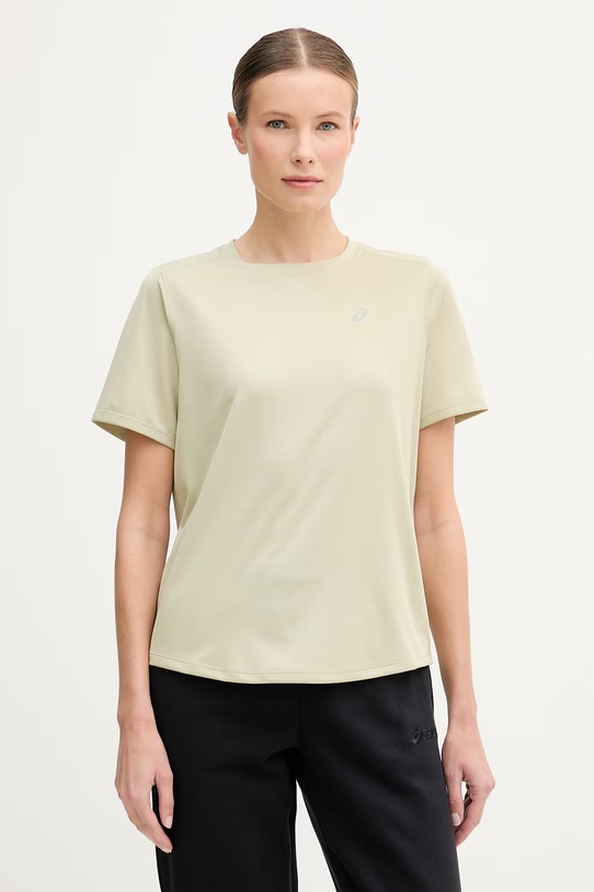 Asics t-shirt do biegania Core regular zielony 2012D170