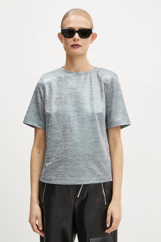 Guess t-shirt SPERANZA regular niebieski W5RP10.KCN42