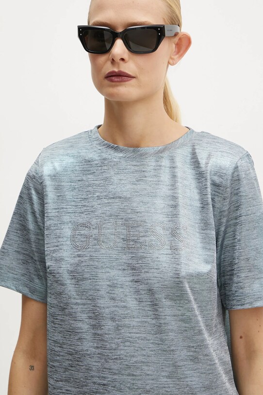 Guess t-shirt SPERANZA niebieski W5RP10.KCN42